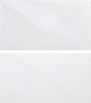 Quill Brand Gummed #6 3/4 Business Envelope, 3 5/8 x 6 1/2, White, 500/Box (69665 / 70692)