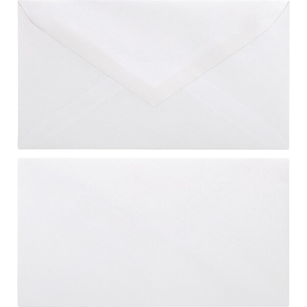 Quill Brand Gummed #6 3/4 Business Envelope, 3 5/8 x 6 1/2, White, 500/Box (69665 / 70692)