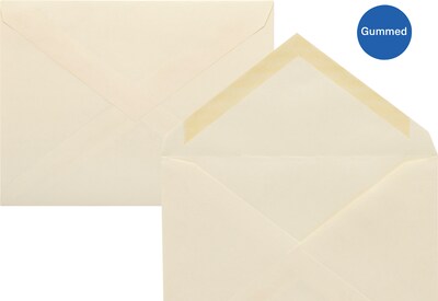 Quill Brand A2 Invitation Envelope, 4 3/8" x 5 3/4", Ivory, 250/Box (Q197)