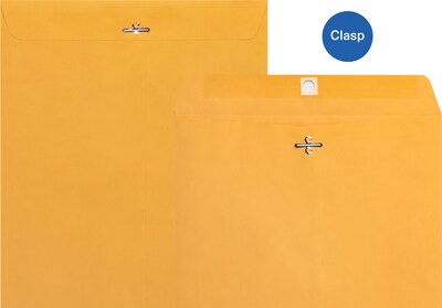 Quill Brand® Clasp Catalog Envelope, 10" x 15", Kraft, 100/Box (7CL101528)
