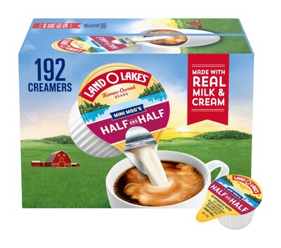 Land O'Lakes Mini-Moo's Half and Half Liquid Creamer, 0.28 oz., 192/Carton (ORG100718)