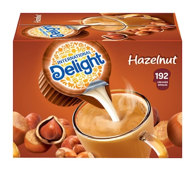 International Delight Hazelnut Liquid Creamer, 0.44 oz., 192/Carton (WWI101522)