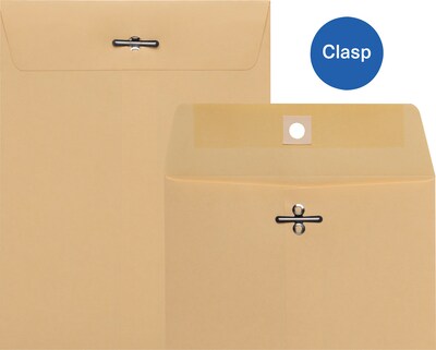 Quill Brand® Clasp Catalog Envelope, 6" x 9", Manila, 100/Box (CL69)