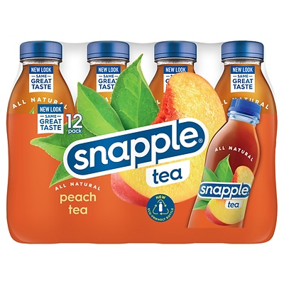 Snapple Peach Tea, 16 oz., 12/Pack (10099485)