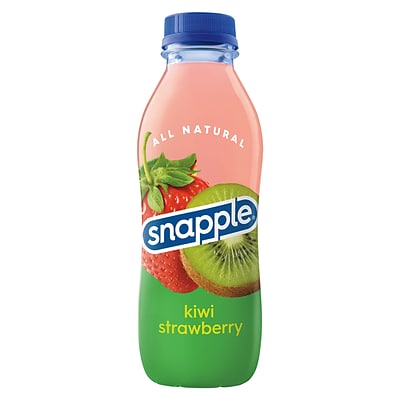 Snapple Kiwi Strawberry Flavored Juice Drink 16oz Plastic Bottles, 12 Pack (10099480)