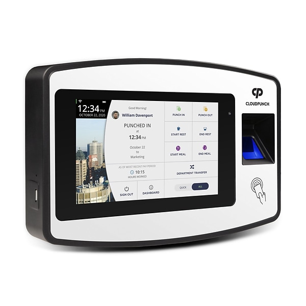 Acroprint CloudPunch CP200 Fingerprint Time Clock System, Black (01