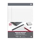 TRU RED™ Notepads 8.5" x 11.75", Narrow Ruled, White, 50 Sheets/Pad, 12 Pads/Pack (TR57369)