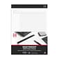 TRU RED™ Notepads, 8.5" x 11.75", Project Planner Format Ruled, White, 50 Sheets/Pad, 6 Pads/Pack (TR57379)