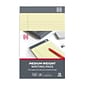 TRU RED™ Notepads, 5" x 8", Narrow Ruled, Canary, 50 Sheets/Pad, 12 Pads/Pack (TR57359)