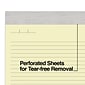 TRU RED™ Notepads, 8.5" x 11.75", Narrow Ruled, Canary, 50 Sheets/Pad, 12 Pads/Pack (TR57383)
