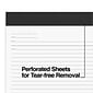 TRU RED™ Notepads, 8.5" x 11.75", Meeting Agenda Format Ruled, White, 50 Sheets/Pad, 6 Pads/Pack (TR57380)