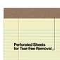 TRU RED™ Notepads, 8.5" x 11.75", Narrow Ruled, Canary, 50 Sheets/Pad, Dozen Pads/Pack (TR58186)
