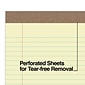 TRU RED™ Notepads, 8.5" x 11.75", Wide Ruled, Canary, 50 Sheets/Pad, Dozen Pads/Pack (TR58184)
