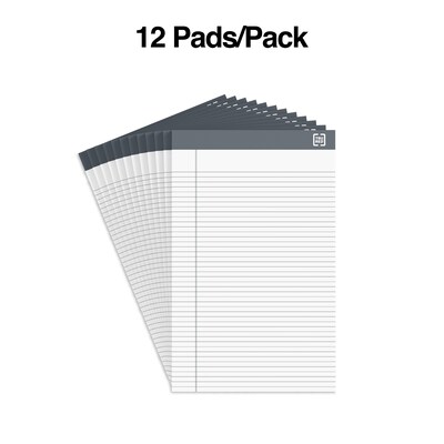 TRU RED™ Notepad, 5 x 8, Narrow Ruled, White, 50 Sheets/Pad, Dozen (TR59904/TR57360)