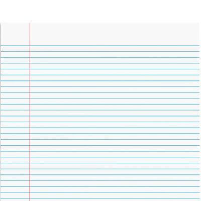 STAPLES Notepads, 8.5” x 11”, Narrow Ruled, White, 50 Sheets/Pad, 12-Pack