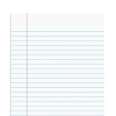 Staples® Glue-Top Notepads, 5" x 8", Narrow Ruled, White, 50 Sheets/Pad, Dozen Pads/Pack (ST57330)