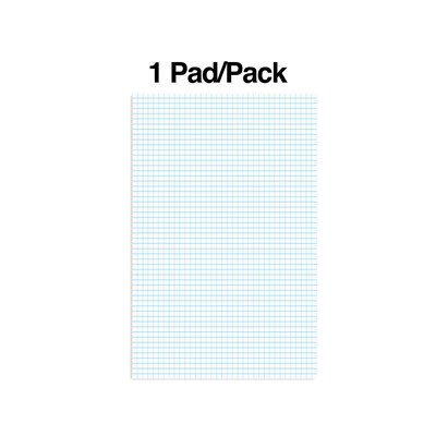 Staples® Notepads, 11 x 17, Graph Ruled, White, 50 Sheets/Pad (ST57336)