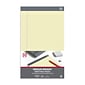 TRU RED™ Notepads, 8.5" x 14", Wide Ruled, Canary, 50 Sheets/Pad, 12 Pads/Pack (TR57371)