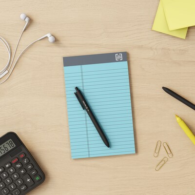 TRU RED™ Notepad, 5" x 8", Narrow Ruled, Pastels, 50 Sheets/Pad, 6 Pads/Pack (TR59898/TR57356)
