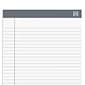 TRU RED™ Notepads, 8.5" x 11.75", Wide Ruled, White, 50 Sheets/Pad, 12 Pads/Pack (TR57367)