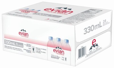 evian Natural Spring Water 330 mL/11.2 Fl Oz (Pack of 24) Mini-Bottles,  Naturally Filtered