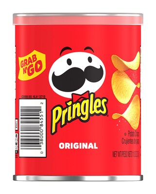 Pringles Grab & Go Chips, Original 1.3 Oz., 12/Pack (PO12N)