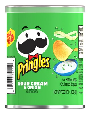 Pringles Chips, Sour Cream & Onion 1.4 Oz., 12/Pack (PSCR12N)