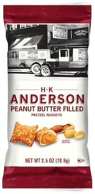 Anderson Peanut Butter Pretzels Nuggets, 2.5 oz., 24 Bags/Carton (UQF27593)