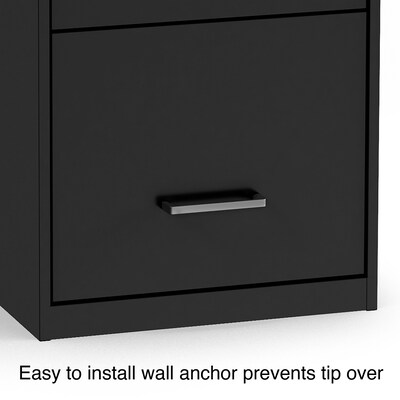 Quill Brand® 3-Drawer Vertical File Cabinet, Locking, Letter, Black, 18"D (52151)