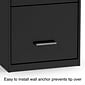 Quill Brand® 3-Drawer Vertical File Cabinet, Locking, Letter, Black, 18"D (52151)