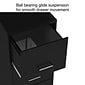 Quill Brand® 4-Drawer Vertical File Cabinet, Locking, Letter, Black, 18"D (52152)