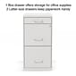 Quill Brand® 3-Drawer Vertical File Cabinet, Locking, Letter, White, 18"D (52144)
