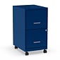 Quill Brand® 2-Drawer Light Duty Vertical File Cabinet, Locking, Letter, Blue, 18 (24362)