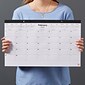 2022 TRU RED™ 11" x 18" Desk Pad Calendar, Black/White (TR17392-22)
