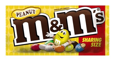 M&Ms Sharing Size Peanut Milk Chocolate Pieces, 3.27 oz., 24/Box (MMM04432)