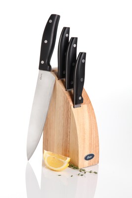 Oster 5PC Granger Cutlery Set with Wooden Block