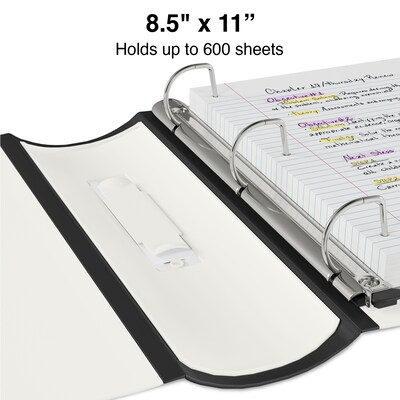 Staples® Better 3" 3 Ring View Binder with D-Rings, Teal (15129-US)