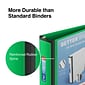 Staples® Better 2" 3 Ring View Binder with D-Rings, Green (19937)