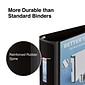 Staples® Better 3" 3 Ring View Binder with D-Rings, Black (15126-CC)