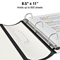 Better 3-Inch D-Ring View Binder, White (15125-CC)