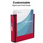 Better 5" 3 Ring View Binder with D-Rings, Red (27924)