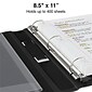 Better 1-1/2" 3 Ring View Binder with D-Rings, Black (24059)
