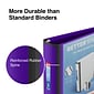 Staples® Better 2" 3 Ring View Binder with D-Rings, Purple (20247)
