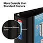 Staples® Better 5" 3 Ring View Binder with D-Rings, Black (44104)