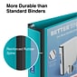 Staples® Better 2" 3 Ring View Binder with D-Rings, Teal (13470-CC)