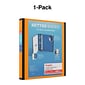 Staples® Better 1-1/2" 3 Ring View Binder with D-Rings, Orange (13467)