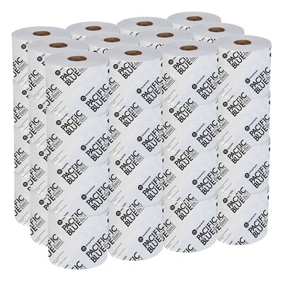 Pacific Blue Basic High Capacity Toilet Paper, 2-Ply, White, 1000 Sheets/Roll, 48 Rolls/Carton (19448/01)