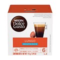 Nescafe Dolce Gusto Lungo Coffee Nescafe Capsules, Medium Dark Roast, 16/Box (NES27329)