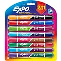 Expo 2-in-1 Tank Dry Erase Markers, Chisel Tip, Assorted, 8/Pack (1944658)