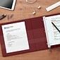 Staples Heavy-Duty 1" 3 Ring Non-View Binder, Maroon (ST56301-CC)